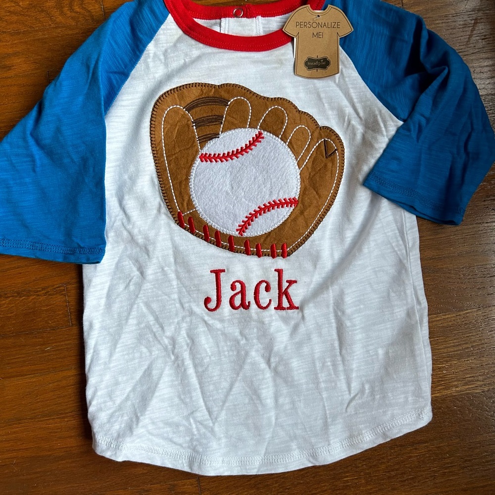 NWT - personalized mud pie shirt with name - Jack.